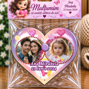 Mărturie magnetică personalizată – În Inima Familiei