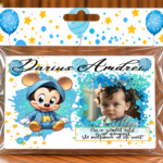 Mărturie magnetică personalizată – Aventură cu Mickey
