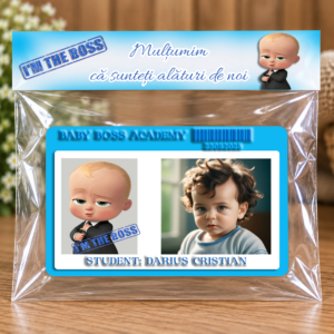 Mărturie magnetică personalizată – Baby Boss Academy