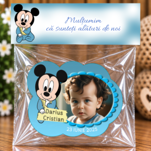 Mărturie magnetică personalizată – O Amintire cu Mickey