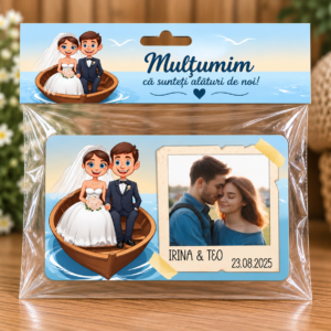 Mărturie magnetică personalizată – Poveste pe Valuri