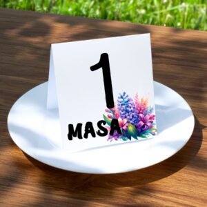 Număr de masă tip stand