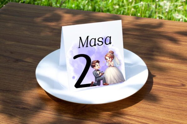 Număr de masă tip stand