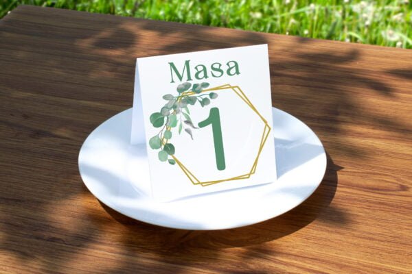 Număr de masă tip stand