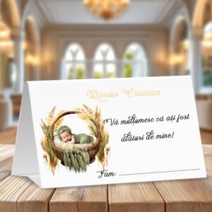 Plic bani botez