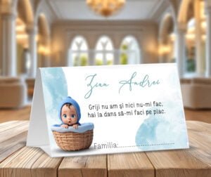 Plic bani bebe în coșuleț