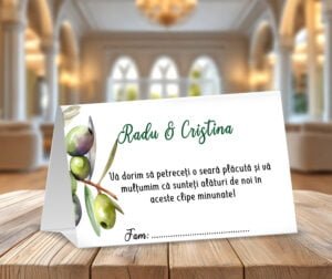 Plic de bani nuntă cu măsline