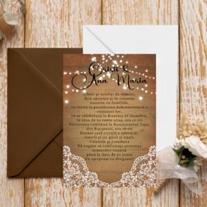Invitatie rustica