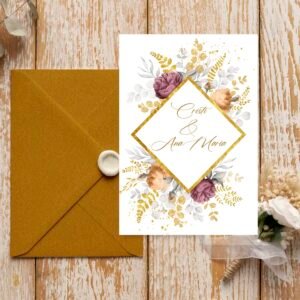 Invitatie cu flori