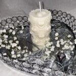 Candle with Heart Design