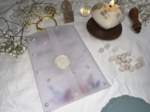 Invitatie velum cu perle - imagine 4