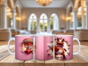 Cană cu animale comice - imagine 16