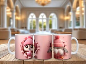 Cană cu animale comice - imagine 11