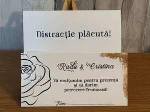 Plic de bani nuntă cu foiță - imagine 3