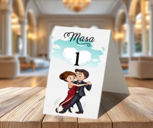 Număr de masă tip stand