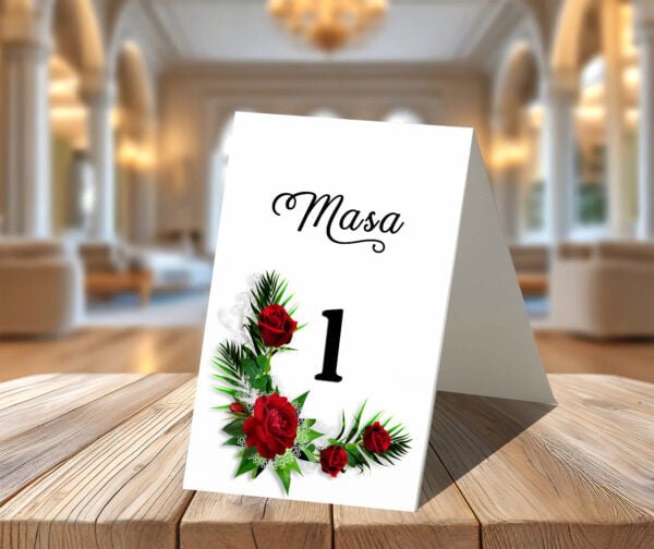 Număr de masă tip stand
