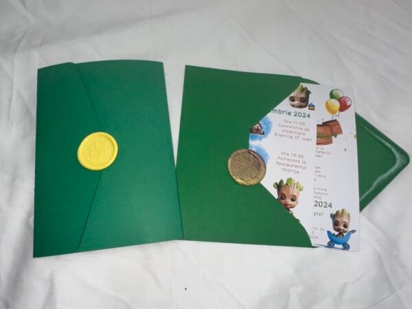 Invitatie botez baby Groot - imagine 5