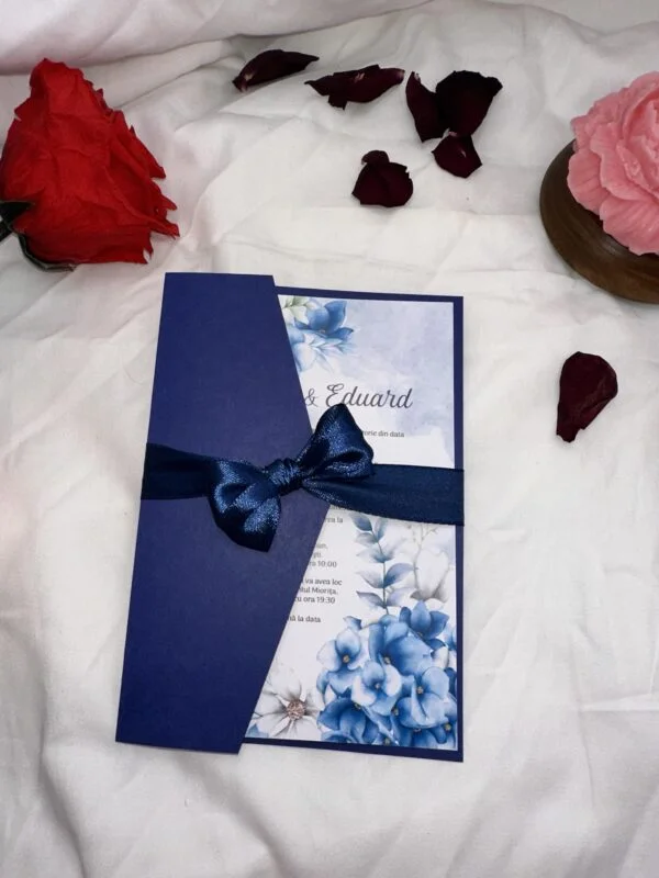 Invitatie Albastru regal