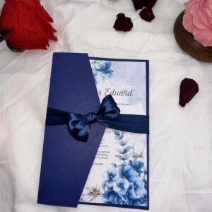 Invitatie Albastru regal