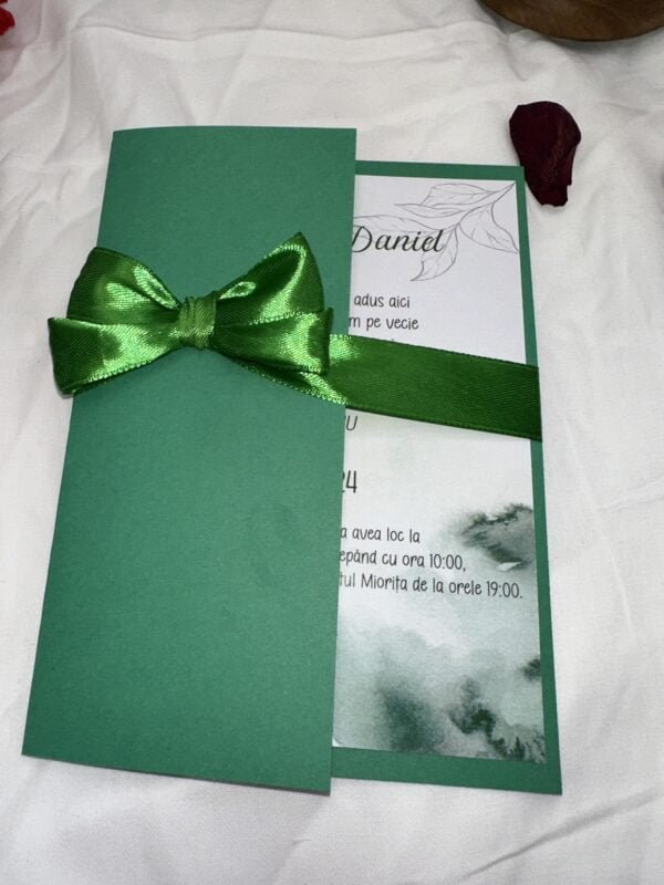 Invitatie verde - imagine 2
