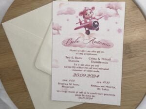 Invitatie bebe urs