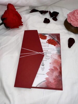 Invitatie rosu regal