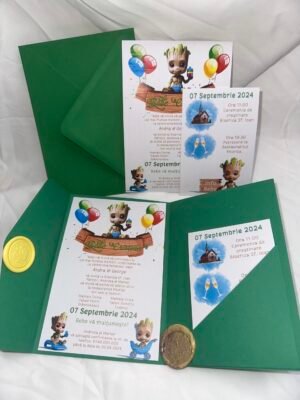 Invitatie botez baby Groot - imagine 6