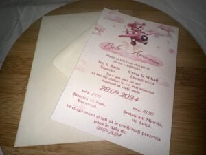 Invitatie bebe urs - imagine 4