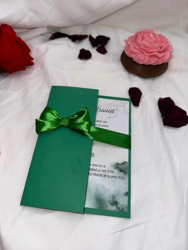 Invitatie verde - imagine 3