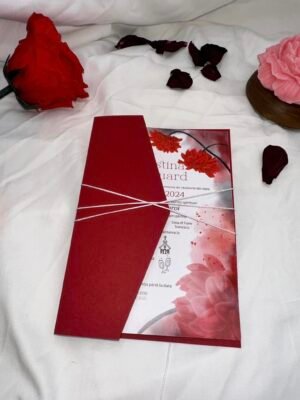 Invitatie rosu regal - imagine 3