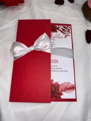 Invitatie rosu mat