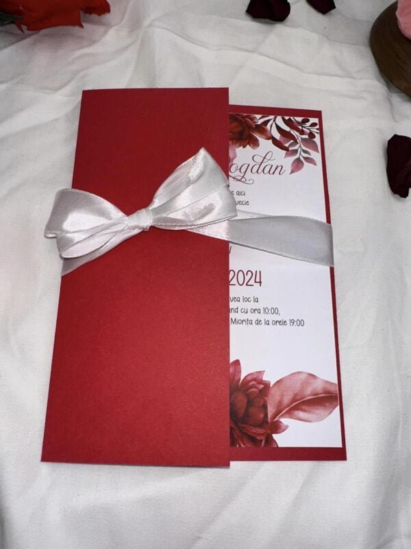 Invitatie rosu mat