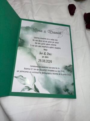 Invitatie verde - imagine 4