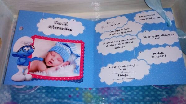 Invitatie strumfi - imagine 2