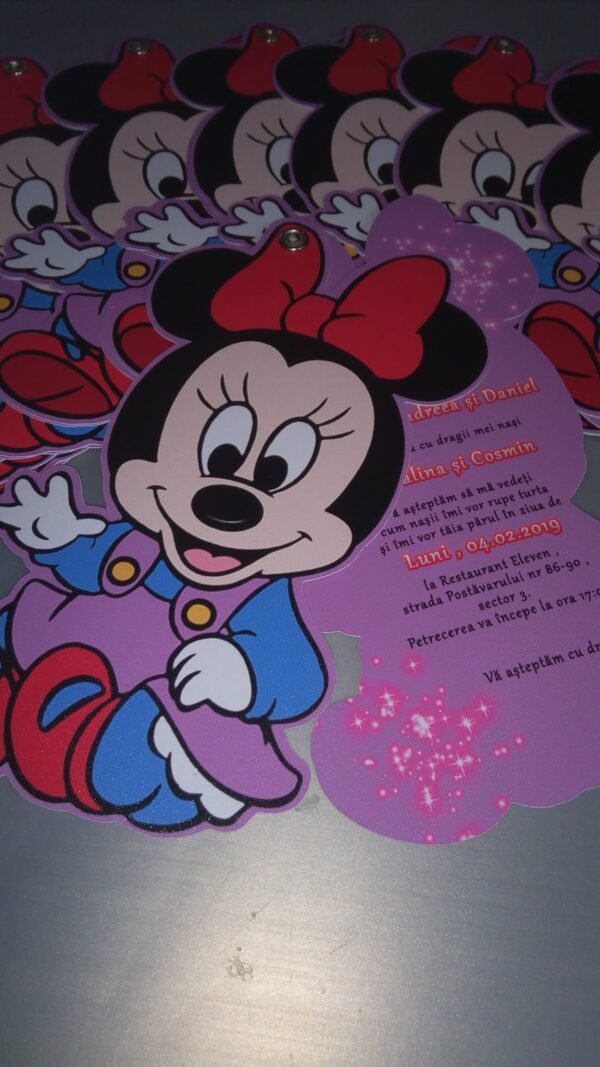Invitatie minnie - imagine 10