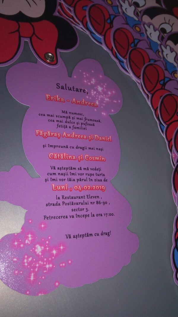 Invitatie minnie - imagine 12