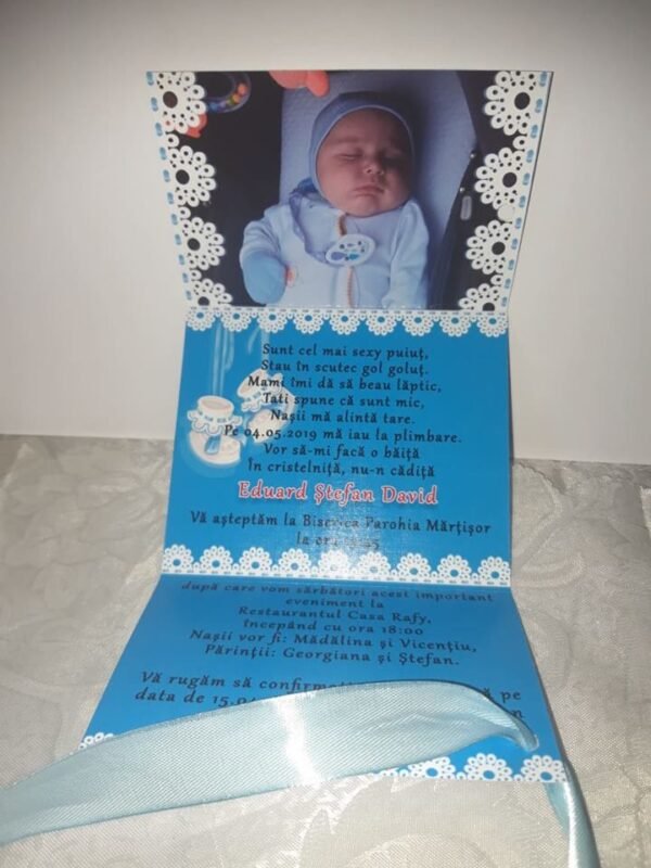 Invitatie bebe mikey - imagine 5
