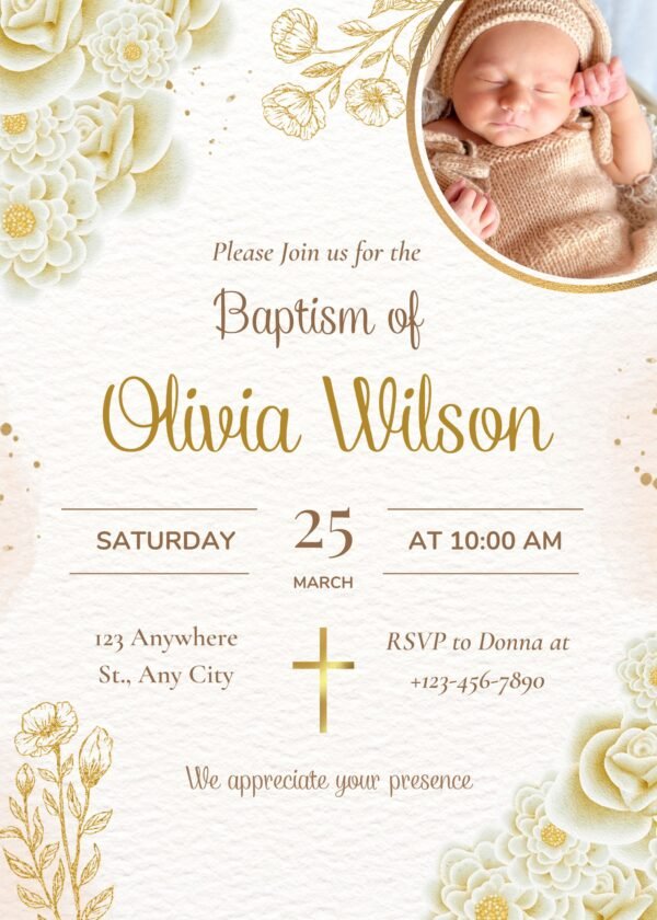 Invitatie digitala botez