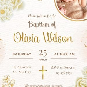 Invitatie digitala botez