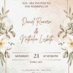 Digital Wedding Invitation – Romantic Style