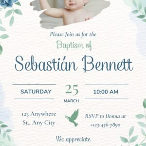 Invitatie digitala botez