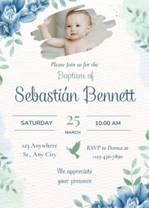 Invitatie digitala botez