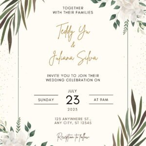 Invitatie digitala nunta