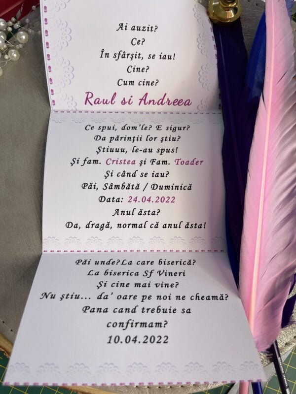 Invitatie eleganta - imagine 8