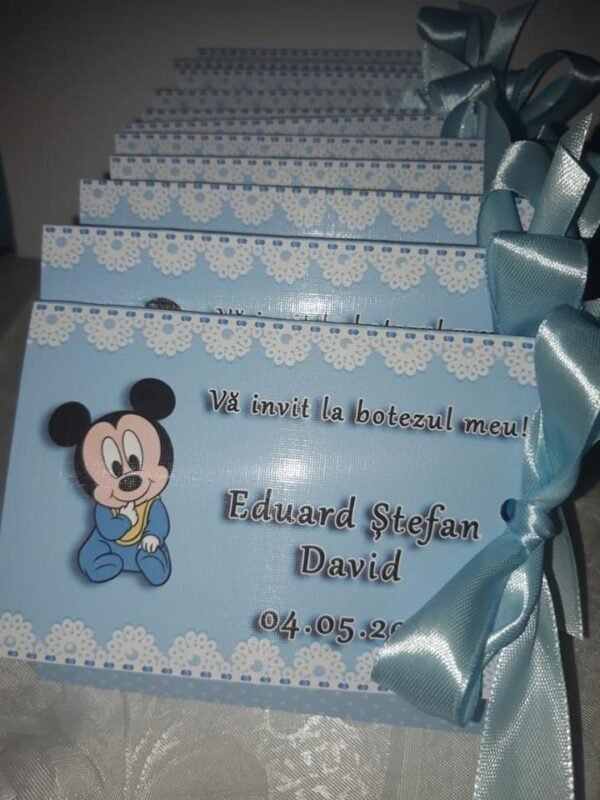 Invitatie bebe mikey - imagine 4