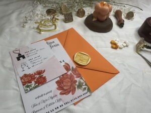 Invitatie portocalie - imagine 2