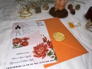 Invitatie portocalie - imagine 3