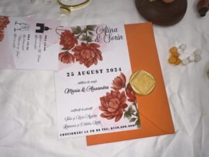 Invitatie portocalie - imagine 4