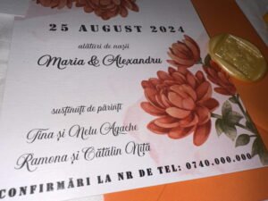 Invitatie portocalie - imagine 5