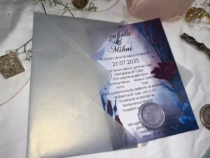 Invitatie cu plic vellum - imagine 2